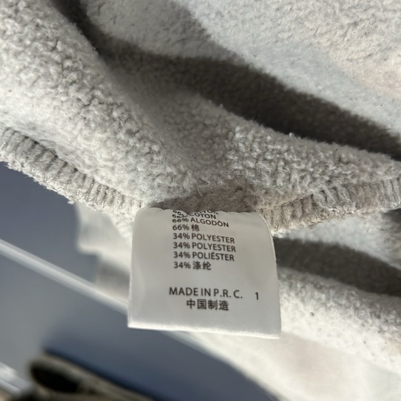 Brandy Melville oversized heavy woman’s zipup grey hoodie - Picture 6 of 6